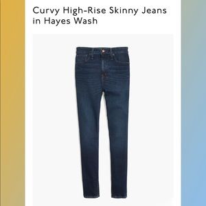 Madewell Curvy High-Rise Skinny Jeans